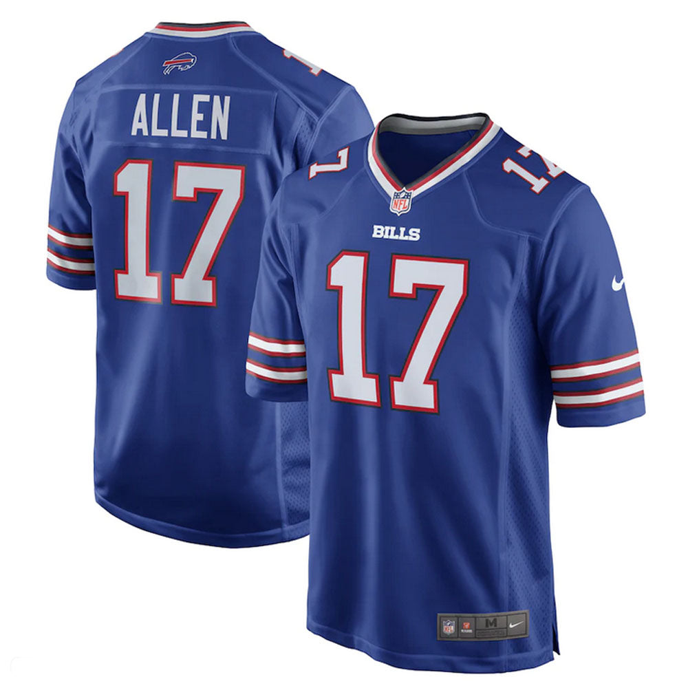 Allen 17 Buffalo Bills Jersey Shirt Blue Kit Adult