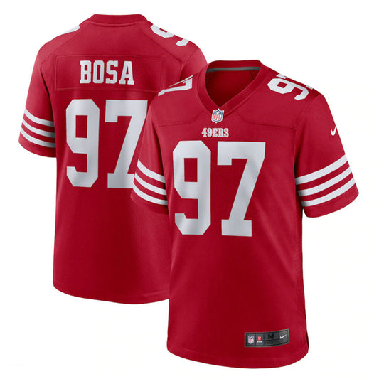 Bosa 97 San Francisco 49ers Jersey Shirt Red Kit Adult