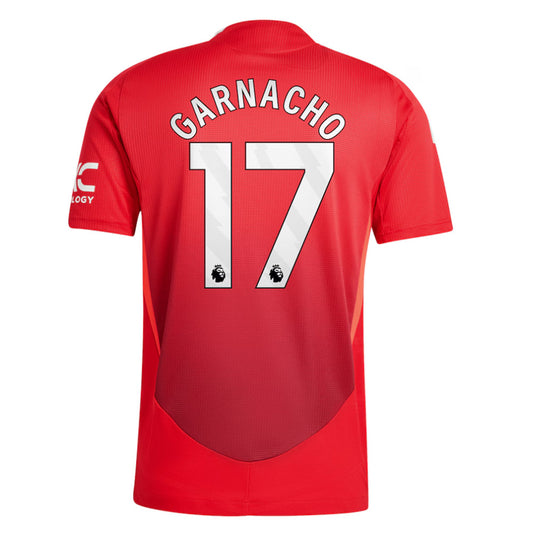 Garnacho 17 Manchester United Jersey Home Mens 2024/25 New Adult Kit