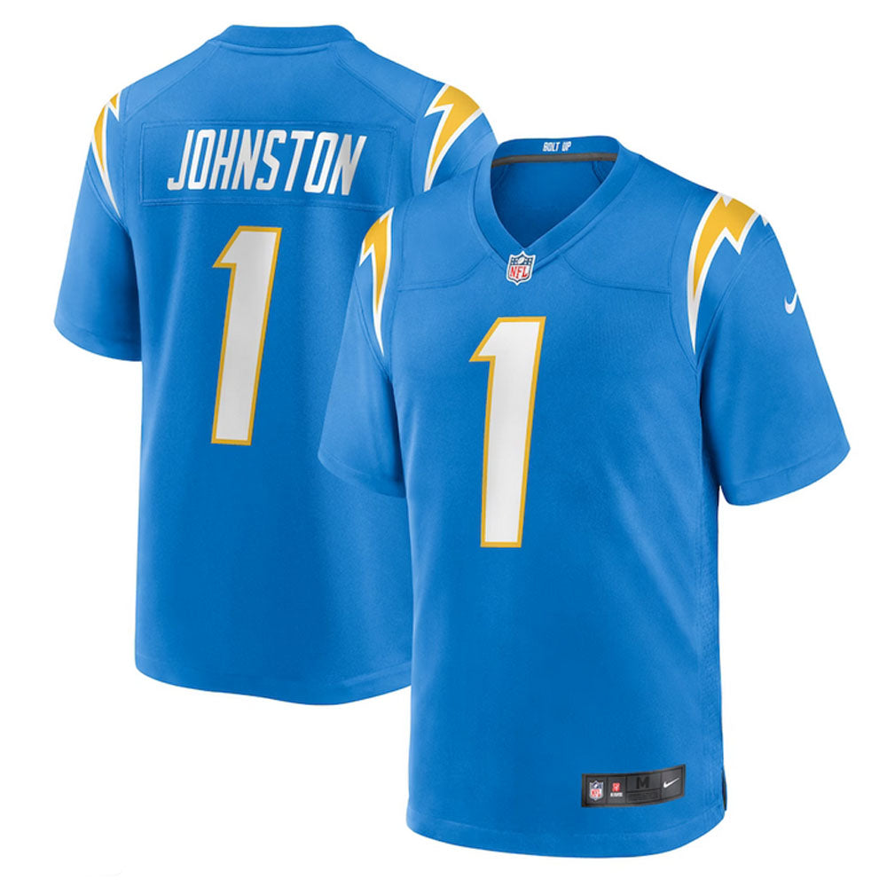 Johnston 1 Los Angeles Chargers Jersey Shirt Blue Kit Adult