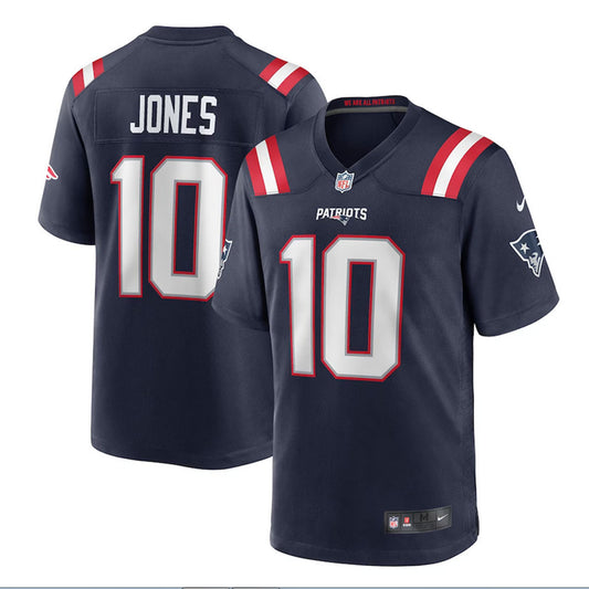 Jones 10 New England Patriots Jersey Shirt Navy Kit Adult