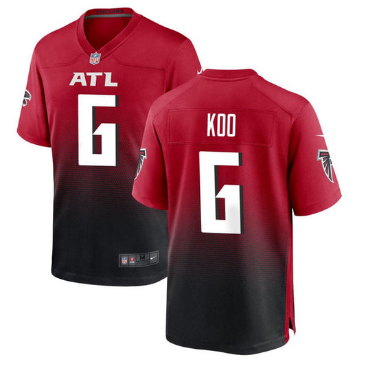 Koo 6 Atlanta Falcons Jersey Shirt Red Kit Adult