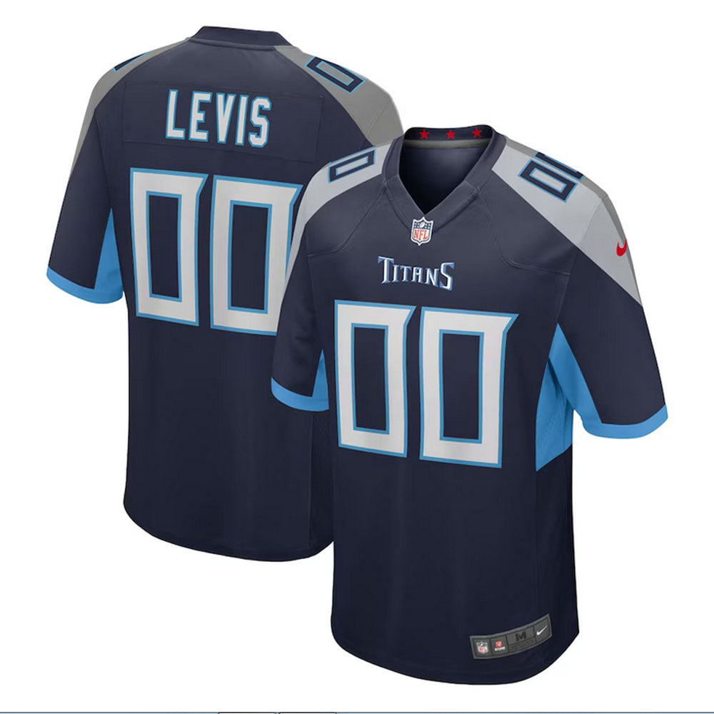 Levis 00 Tennessee Titans Jersey Shirt Navy Kit Adult