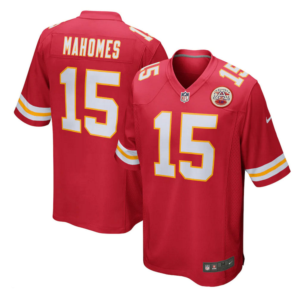 Mahomes 15 Kansas City Chiefs Jersey Shirt Red Kit Adult