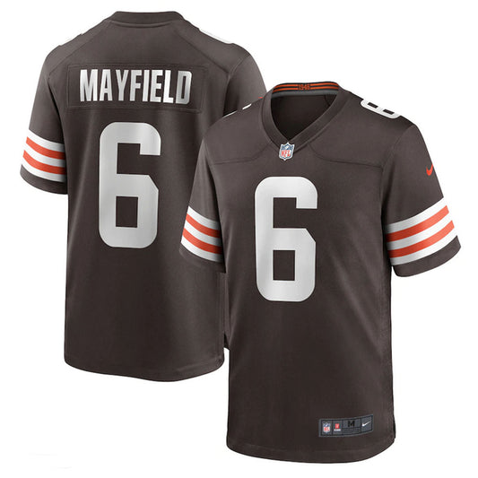 Mayfield 6 Cleveland Browns Jersey Shirt Brown Kit Adult