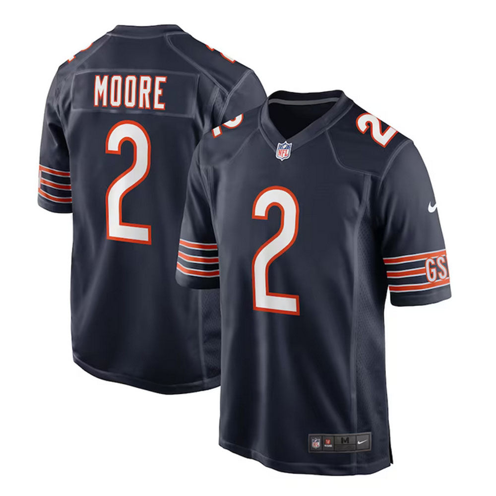 Moore 2 Chicago Bears Jersey Shirt Navy Kit Adult