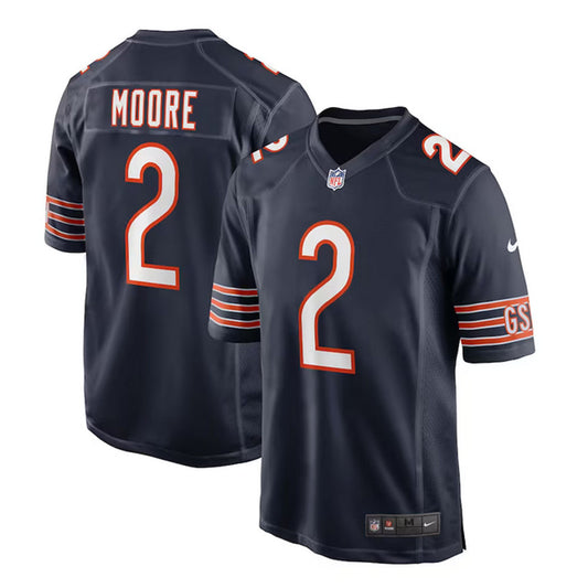 Moore 2 Chicago Bears Jersey Shirt Navy Kit Adult