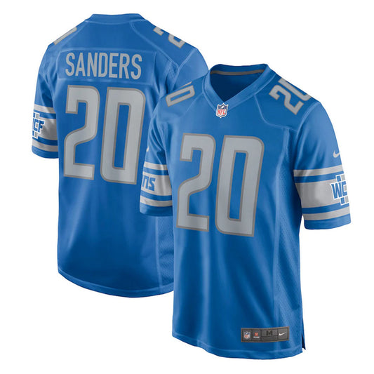 Sanders 20 Detroit Lions Jersey Shirt Blue Kit Adult