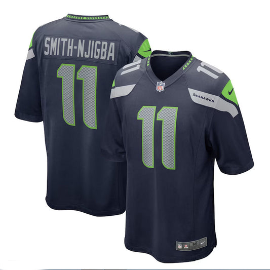 Smith-Njigba 11 Seattle Seahawks Jersey Shirt Navy Kit Adult