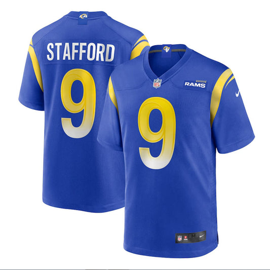 Stafford 9 Los Angeles Rams Jersey Shirt Blue Kit Adult