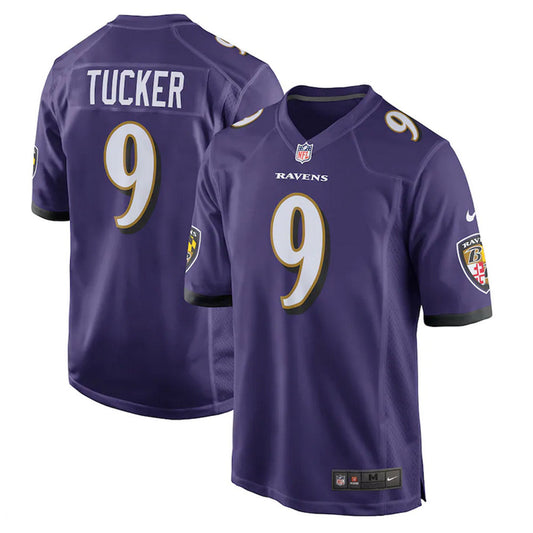 Tucker 9 Baltimore Ravens Jersey Shirt Purple Kit Adult