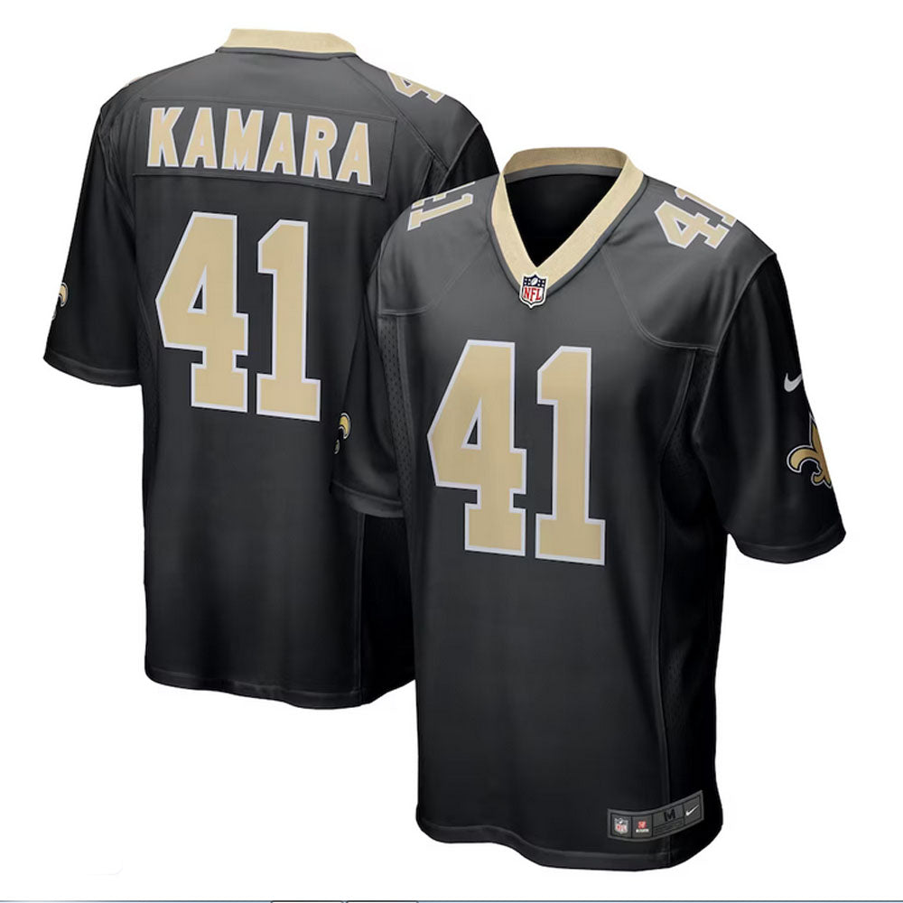 Kamara 41 New Orleans Saints Jersey Shirt Black Kit Adult